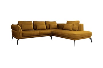 Graystone 4-sits Hörnbäddsoffa Dark yellow - Møbler - Sofaer - Sofa med sjeselong - 4 seters sofa med divan