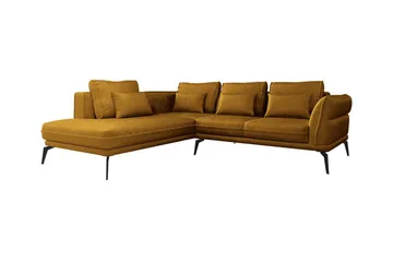 Graystone 4-sits Hörnbäddsoffa Dark yellow - Møbler - Sofaer - Sofa med sjeselong - 4 seters sofa med divan