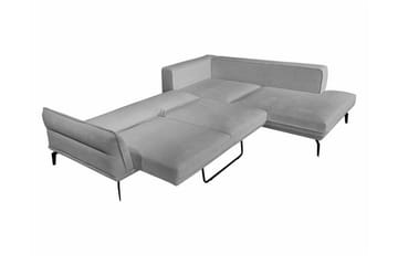 Graystone 4-sits Hörnbäddsoffa Ljusgrå - Møbler - Sofaer - Sofa med sjeselong - 4 seters sofa med divan