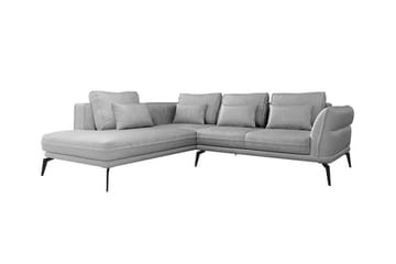 Graystone 4-sits Hörnbäddsoffa Ljusgrå - Møbler - Sofaer - Sofa med sjeselong - 4 seters sofa med divan