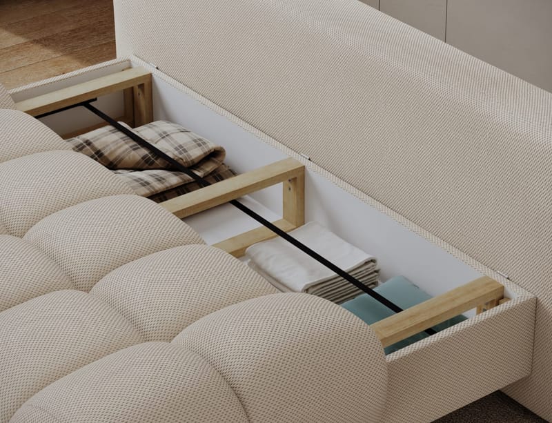 Guavio 2-seters Bubblig sovesofa med oppbevaring - Calmora 18 - Møbler - Sofaer - Sovesofaer