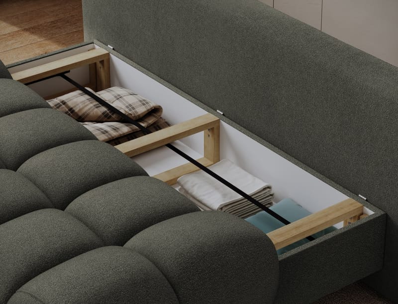 Guavio 2-seters Bubblig sovesofa med oppbevaring - Xillar 100 - Møbler - Sofaer - Sovesofaer