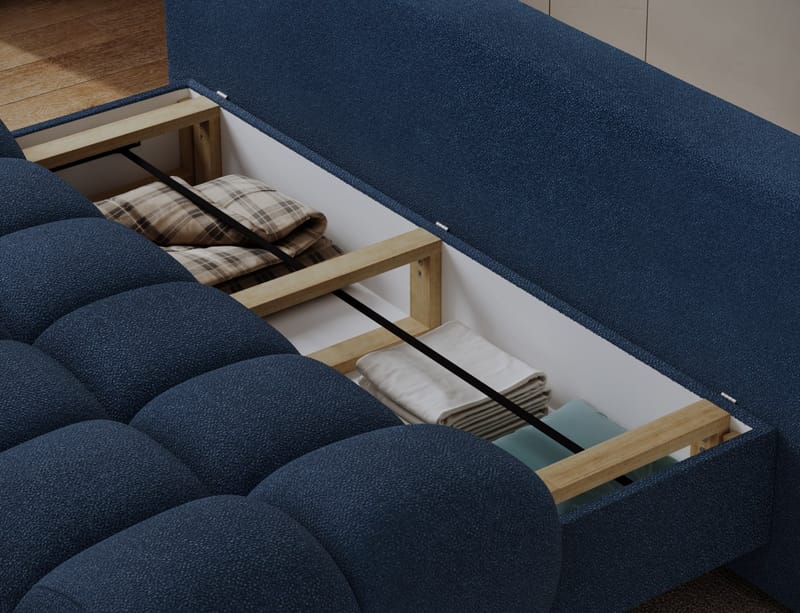 Guavio 2-seters Bubblig sovesofa med oppbevaring - Paolli 40 - Møbler - Sofaer - Sovesofaer