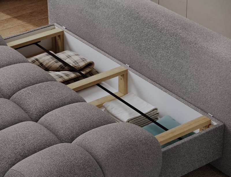 Guavio 2-seters Bubblig sovesofa med oppbevaring - Paolli 04 - Møbler - Sofaer - Sovesofaer