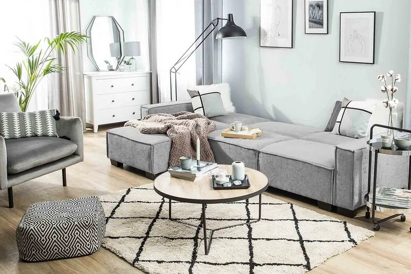 Halsnead Hjørnesovesofa Høyre - Grå - Møbler - Sofaer - Sovesofaer