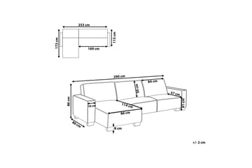 Halsnead Hjørnesovesofa Høyre - Grå - Møbler - Sofaer - Sovesofaer