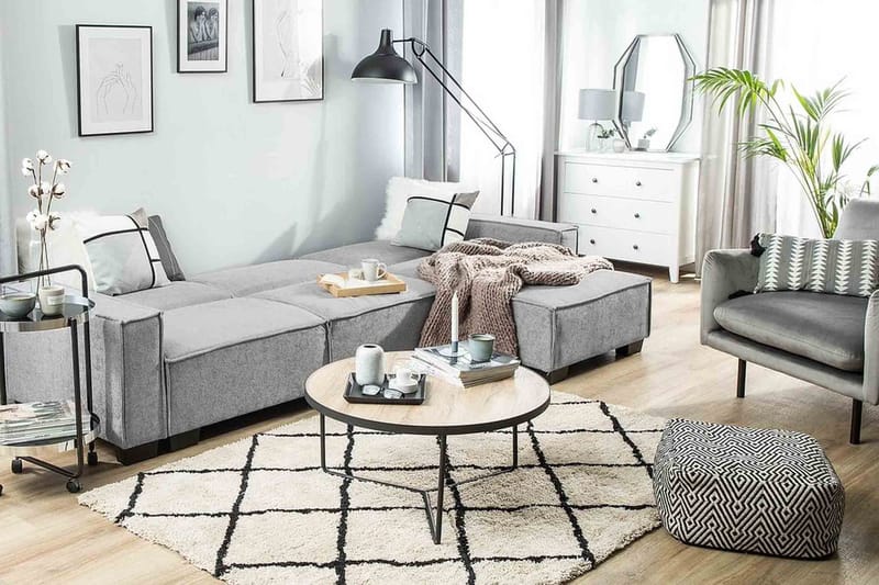 Halsnead Hjørnesovesofa Venstre - Grå - Møbler - Sofaer - Sovesofaer