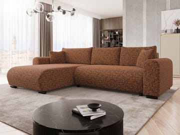 Handda 3-seters sovesofa med divan - oransje - Møbler - Sofaer - Sovesofaer