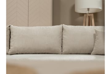 Handda 3-seters Venstrevendt Sovesofa med Sjeselong i Stoff - Beige - Møbler - Sofaer - Sovesofaer