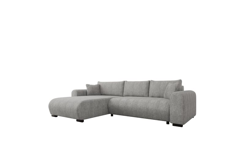 Handda Sovesofa med Sjeselong 3-seter i Bouclé - Grå - Møbler - Sofaer - Sovesofaer