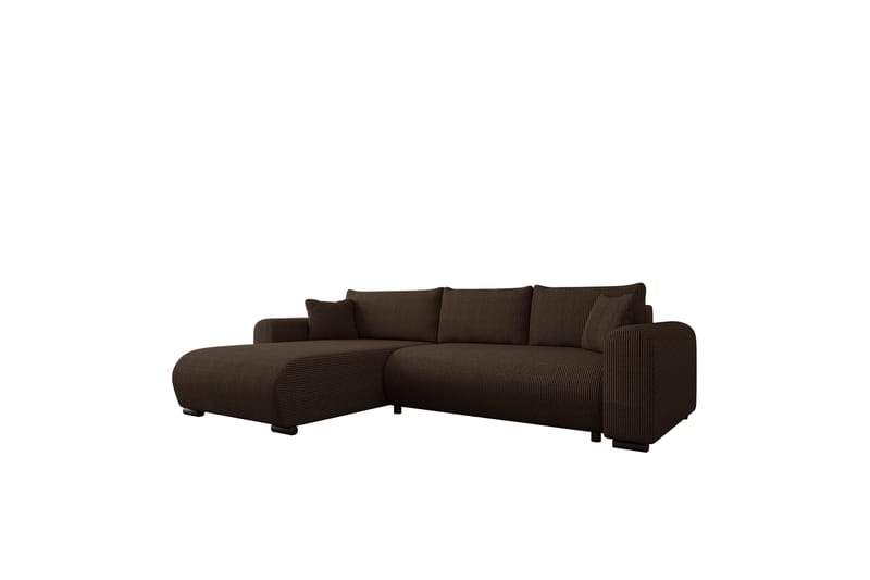 Handda Sovesofa med Sjeselong 3-seter i Manchester - Brun - Møbler - Sofaer - Sovesofaer