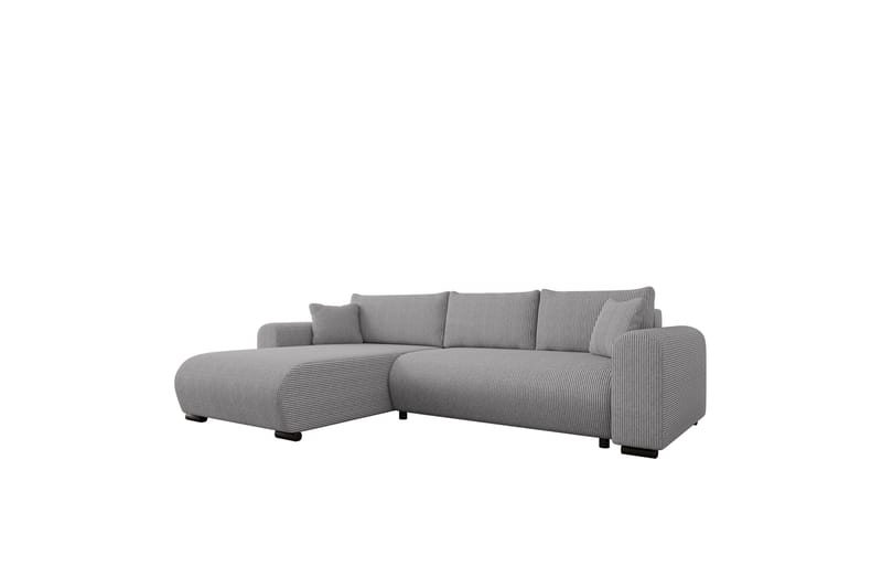Handda Sovesofa med Sjeselong 3-seter i Manchester - Grå - Møbler - Sofaer - Sovesofaer