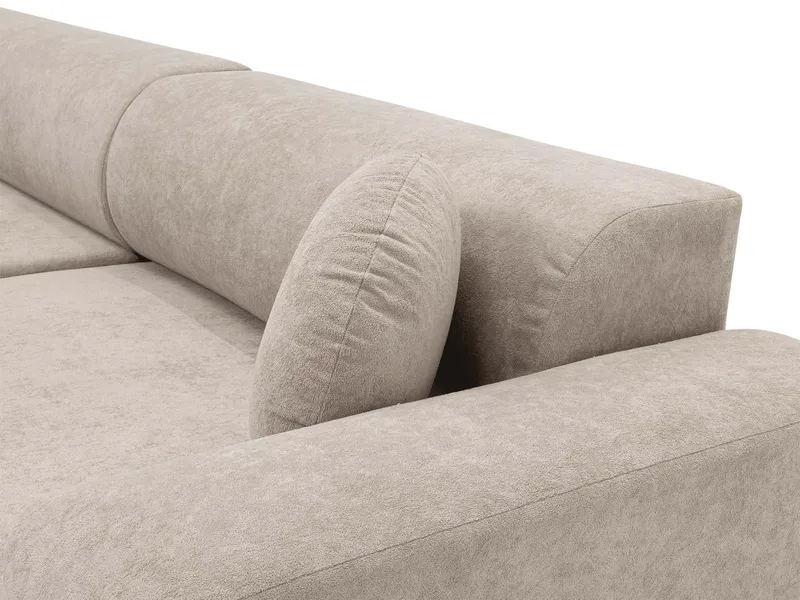 Hanish Sovesofa med dobbel sjeselong 5-seter - Beige - Møbler - Sofaer - Sovesofaer