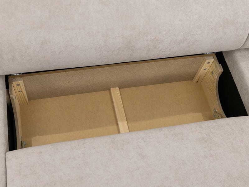 Hanish Sovesofa med dobbel sjeselong 5-seter - Grå - Møbler - Sofaer - Sovesofaer