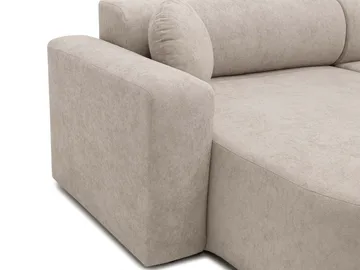 Hanish Sovesofa med dobbel sjeselong 5-seter - Hvit - Møbler - Sofaer - Sovesofaer