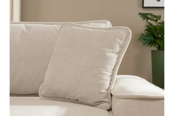 Harak Sovesofa med Sjeselong 3-seter i Plysj - Beige - Møbler - Sofaer - Sovesofaer