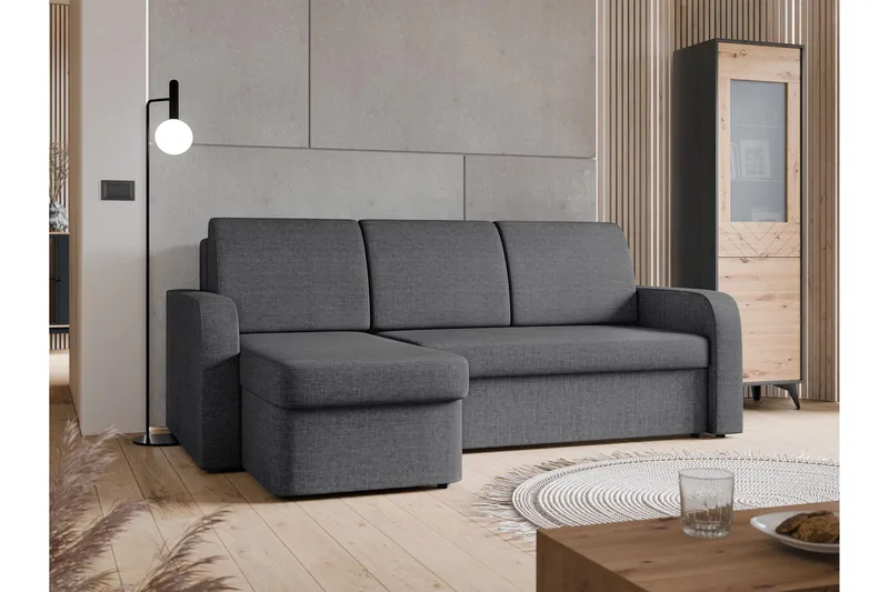 Hardev Sovesofa med Sjeselong 3-seter - Grå - Møbler - Sofaer - Sovesofaer