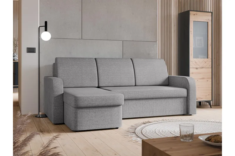 Hardev Sovesofa med Sjeselong 3-seter - Grå - Møbler - Sofaer - Sovesofaer