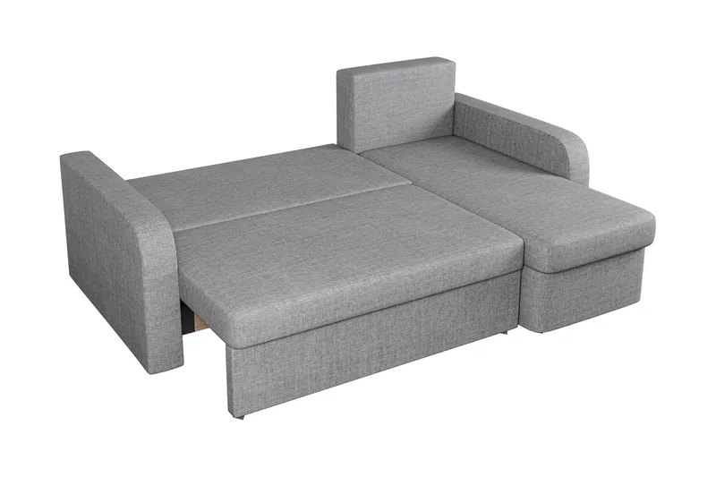 Hardev Sovesofa med Sjeselong 3-seter - Grå - Møbler - Sofaer - Sovesofaer