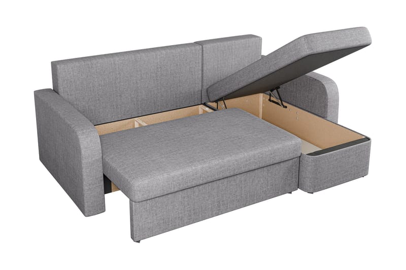 Hardev Sovesofa med Sjeselong 3-seter - Grå - Møbler - Sofaer - Sovesofaer