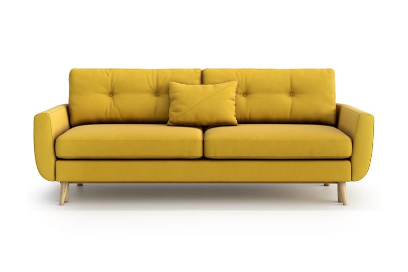 Harrisa 3-seter Sovesofa - Gul - Sovesofaer - 3 seters sovesofa