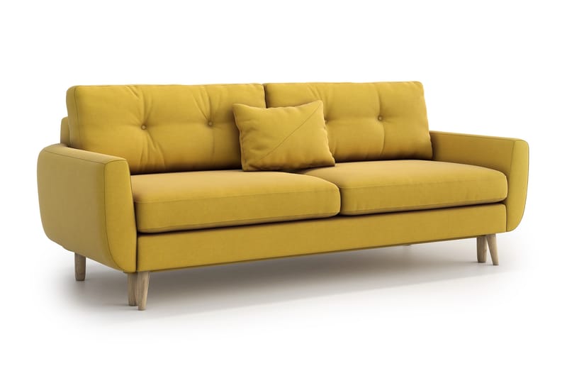 Harrisa 3-seter Sovesofa - Gul - Møbler - Sofaer - Sovesofaer