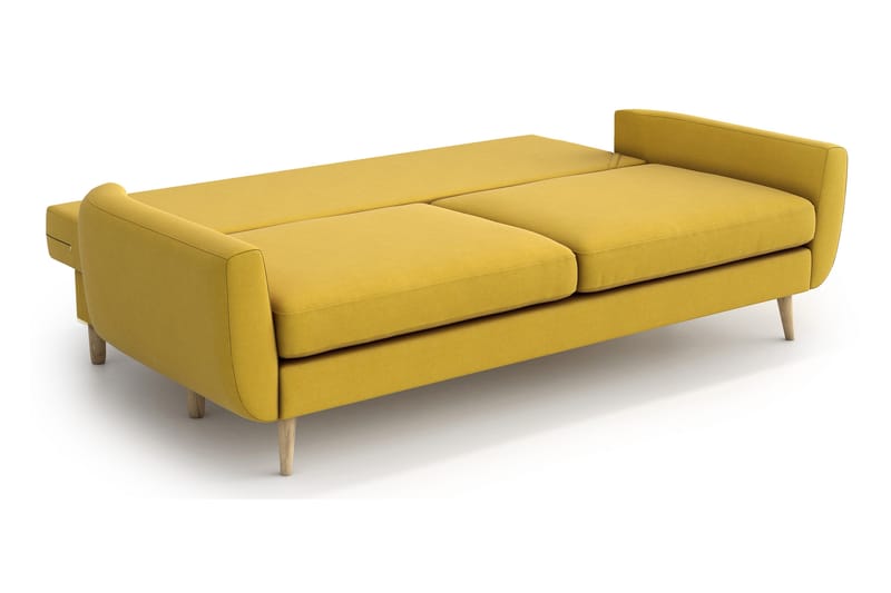Harrisa 3-seter Sovesofa - Gul - Møbler - Sofaer - Sovesofaer