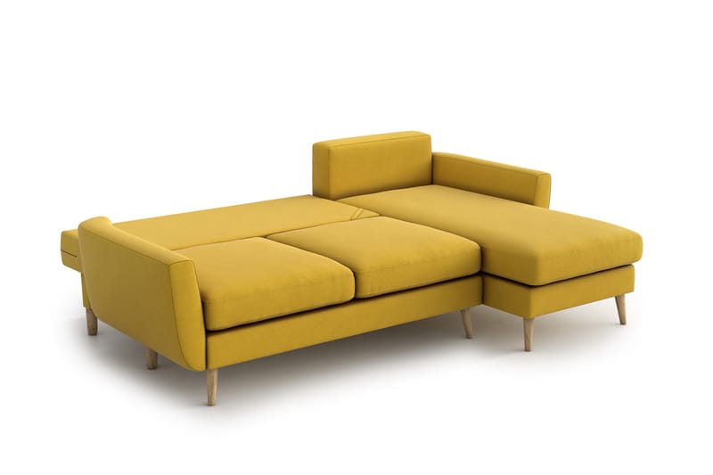 Harrisa Divansofa - Gul - Møbler - Sofaer - Sovesofaer