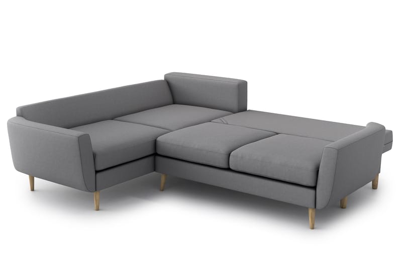 Harrisa Sovesofa med Divan - Grå - Møbler - Sofaer - Sovesofaer