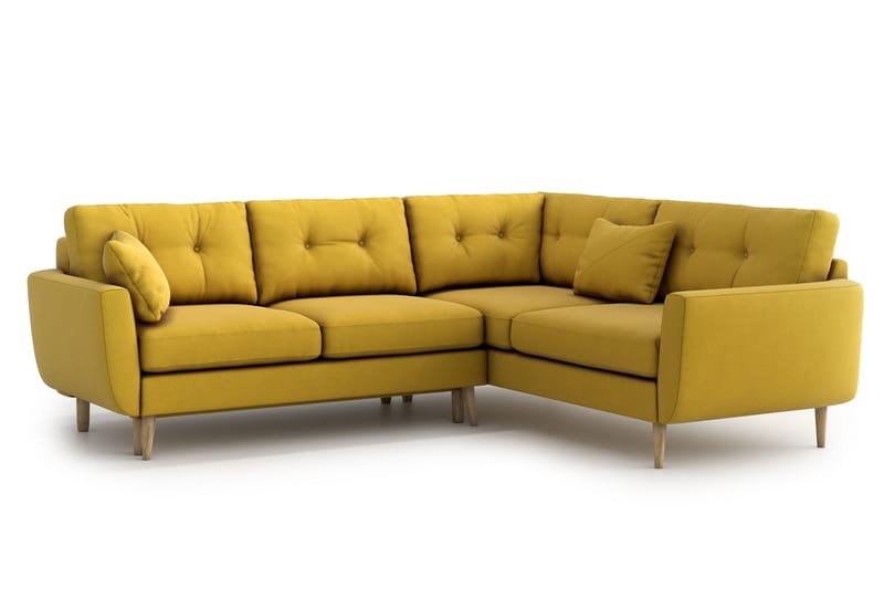 Harrisa Sovesofa med Divan - Gul - Møbler - Sofaer - Sovesofaer