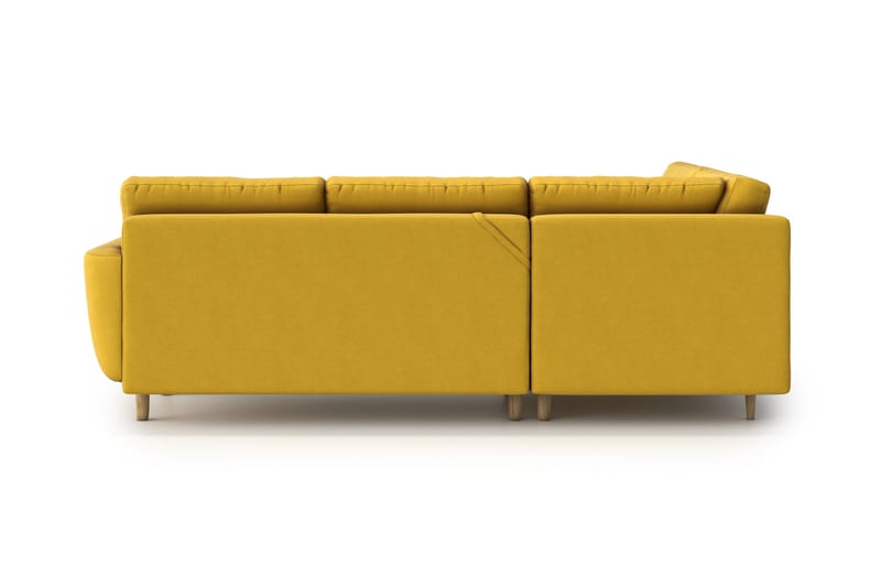 Harrisa Sovesofa med Divan - Gul - Møbler - Sofaer - Sovesofaer
