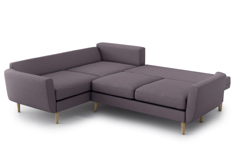 Harrisa Sovesofa med Divan - Lilla - Møbler - Sofaer - Sovesofaer