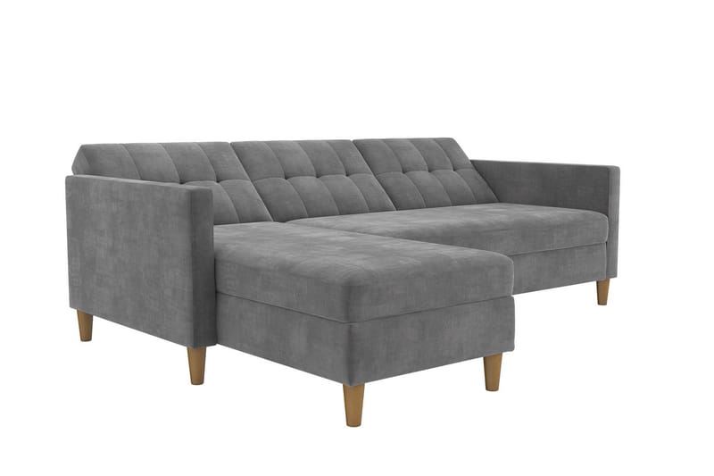 Hartford 3-sits Divansovesofa Grå - Dorel Home - Møbler - Sofaer - Sovesofaer - Sovesofa divan