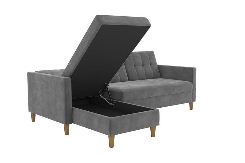 Hartford 3-sits Divansovesofa Grå - Dorel Home - Møbler - Sofaer - Sovesofaer - Sovesofa divan