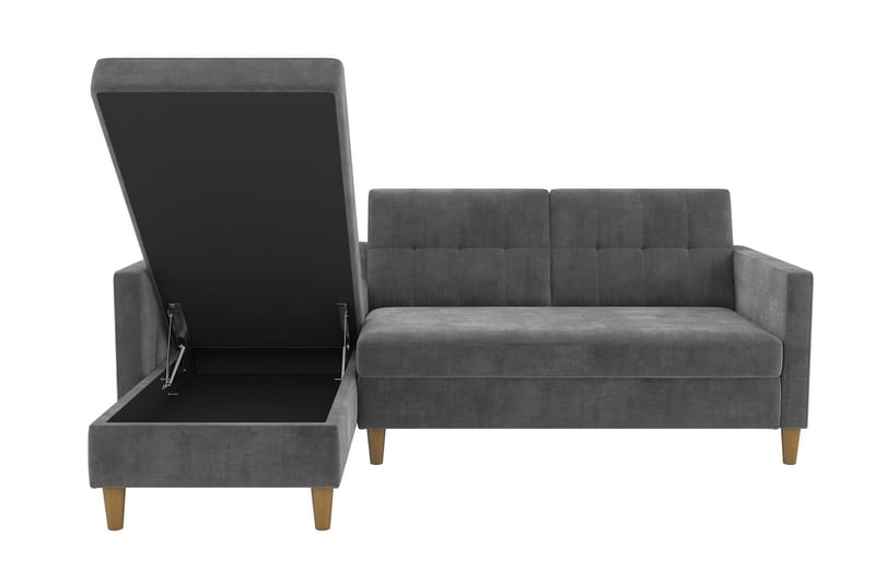 Hartford 3-sits Divansovesofa Grå - Dorel Home - Møbler - Sofaer - Sovesofaer - Sovesofa divan