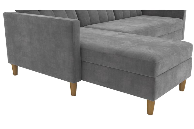 Hartford 3-sits Divansovesofa Grå - Dorel Home - Møbler - Sofaer - Sovesofaer - Sovesofa divan