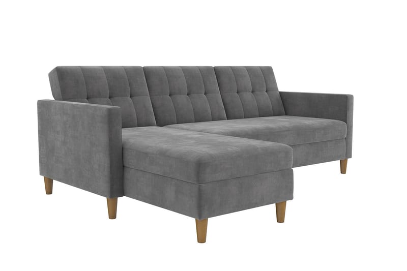 Hartford 3-sits Divansovesofa Grå - Dorel Home - Møbler - Sofaer - Sovesofaer - Sovesofa divan