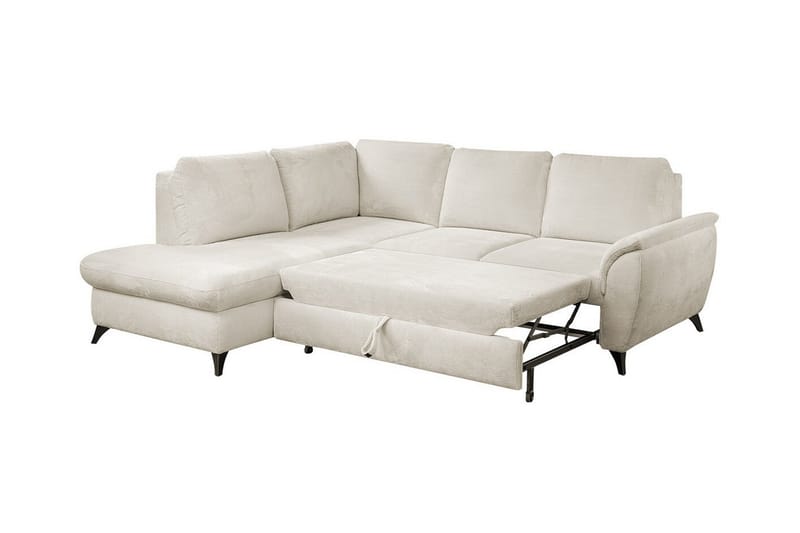 Hereford 3-seter Høyre Hjørnesovesofa med Oppbevaring i Stoff - Grå - Møbler - Sofaer - Sovesofaer