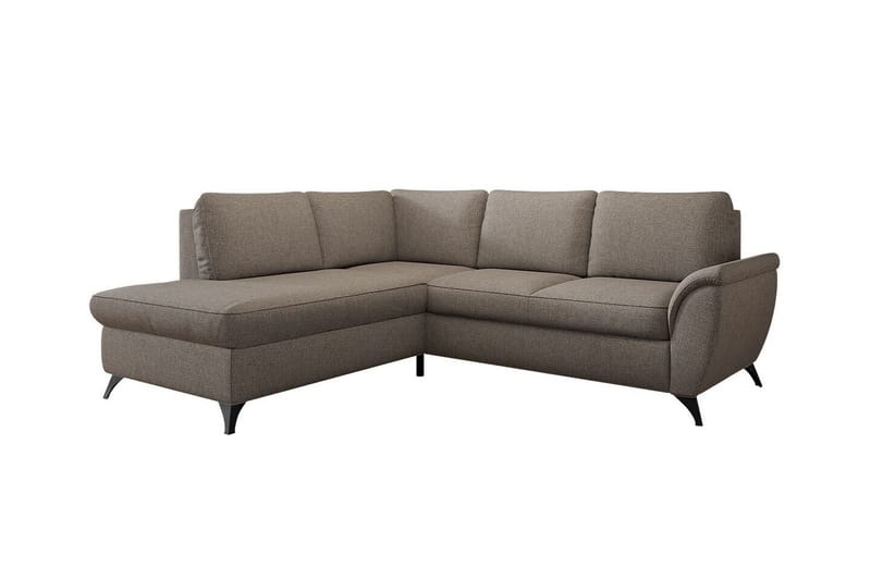 Hereford 3-seters Hjørnesovesofa - Brun - Møbler - Sofaer - Sovesofaer