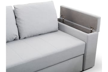 Herosa 3-seters Sovesofa med Divan med Oppbevaring - Grå - Møbler - Sofaer - Sovesofaer