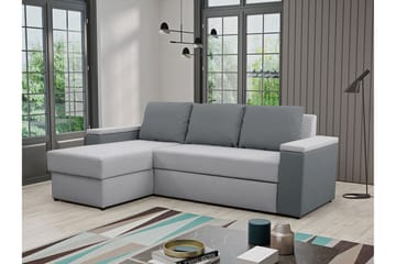 Herosa 3-seters Sovesofa med Divan med Oppbevaring - Grå - Møbler - Sofaer - Sovesofaer