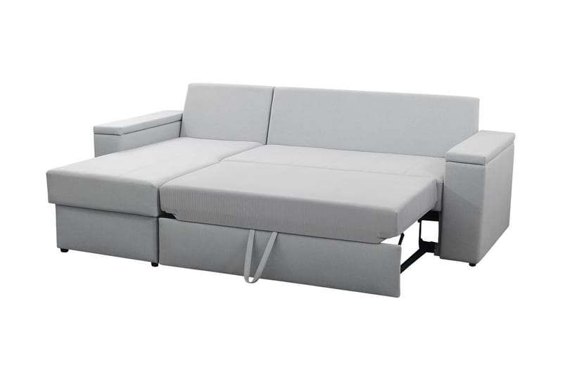 Herosa 3-seters Sovesofa med Divan med Oppbevaring - Grå/Rosa - Sovesofaer - Sovesofa divan