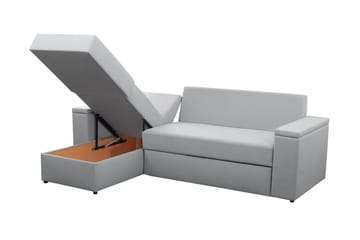 Herosa 3-seters Sovesofa med Divan med Oppbevaring - Grå/Rosa - Møbler - Sofaer - Sovesofaer