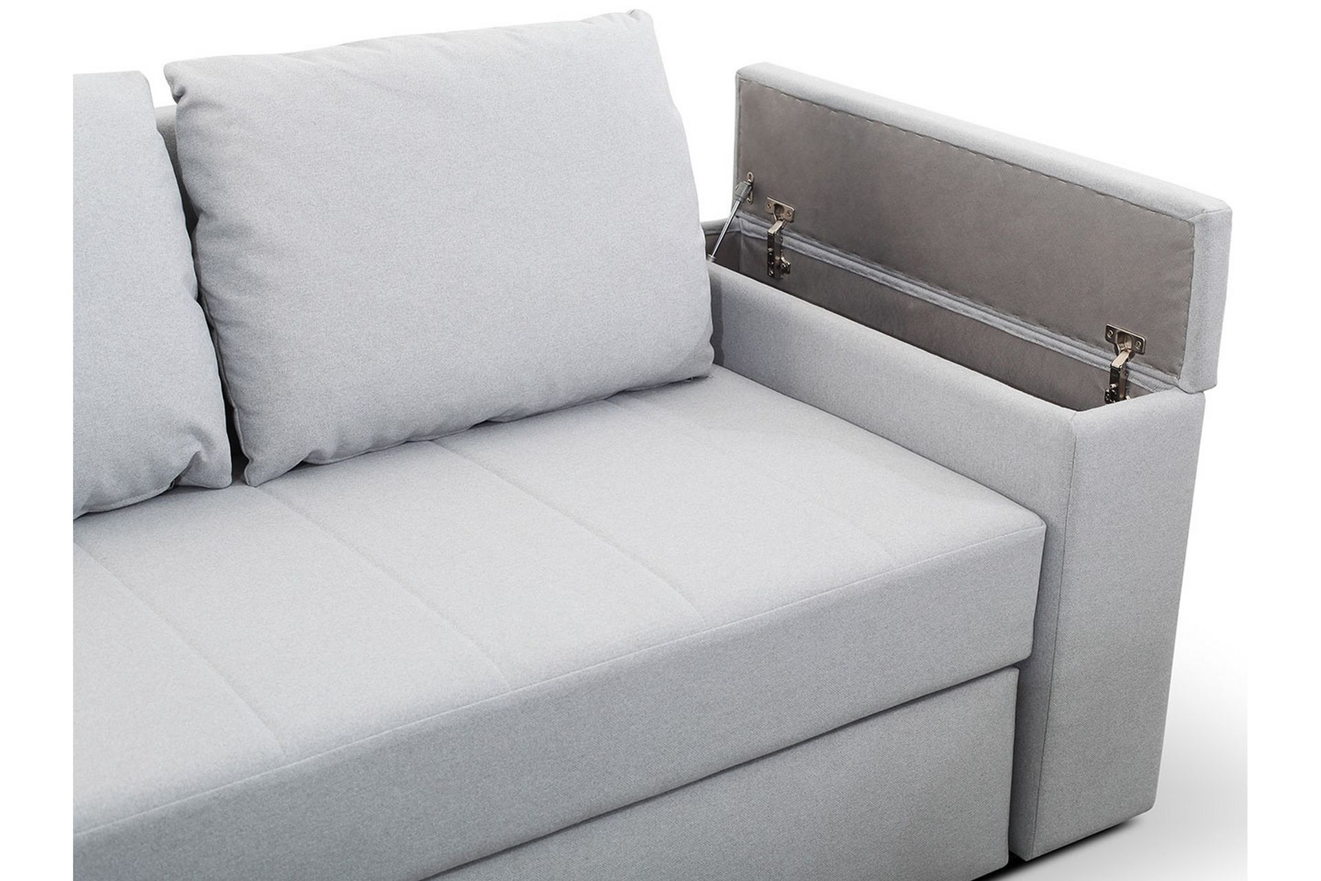 Herosa 3-seters Sovesofa med Divan med Oppbevaring - Grå/Rosa - Møbler - Sofaer - Sovesofaer