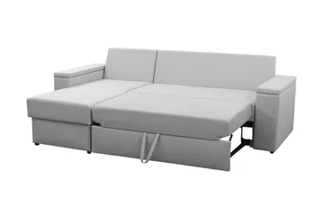Herosa 3-seters Sovesofa med Divan med Oppbevaring - Lysegrå - Møbler - Sofaer - Sovesofaer