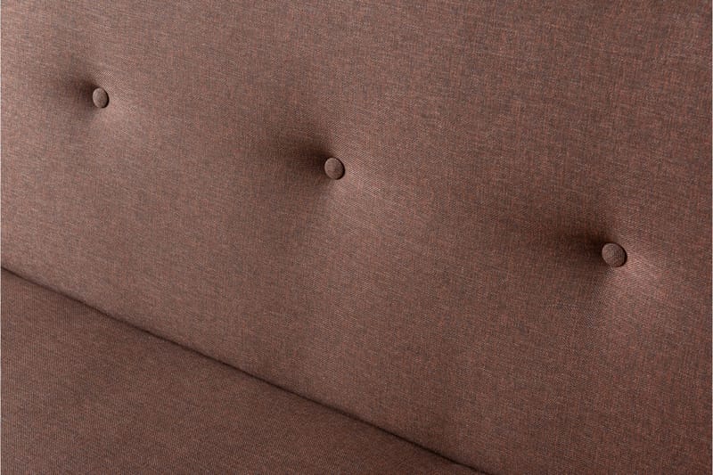 Hetalia 3-seter Rektangulær Sovesofa 102x180 cm i Stoff - Brun - Møbler - Sofaer - Sovesofaer