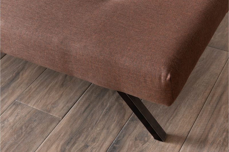 Hetalia 3-seter Rektangulær Sovesofa 102x180 cm i Stoff - Brun - Møbler - Sofaer - Sovesofaer