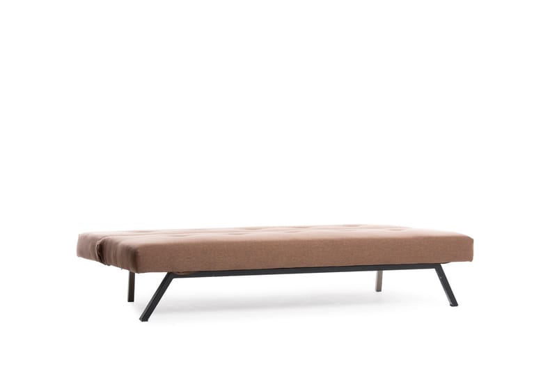 Hetalia 3-seter Rektangulær Sovesofa 102x180 cm i Stoff - Brun - Møbler - Sofaer - Sovesofaer