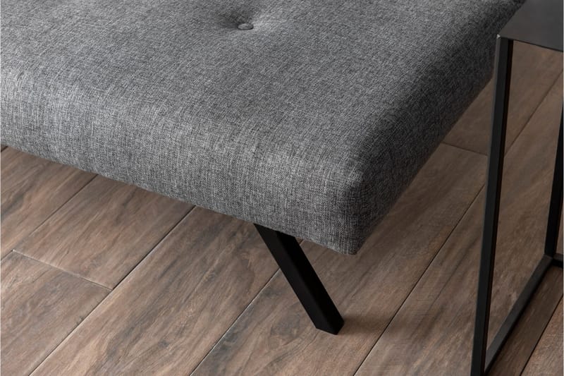 Hetalia 3-seter Sovesofa 102x180 cm i Stoff - Grå - Møbler - Sofaer - Sovesofaer