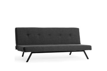 Hetalia 3-seters Langsgående Sovesofa 102x180 cm i Stoff - Mørkegrå - Møbler - Sofaer - Sovesofaer